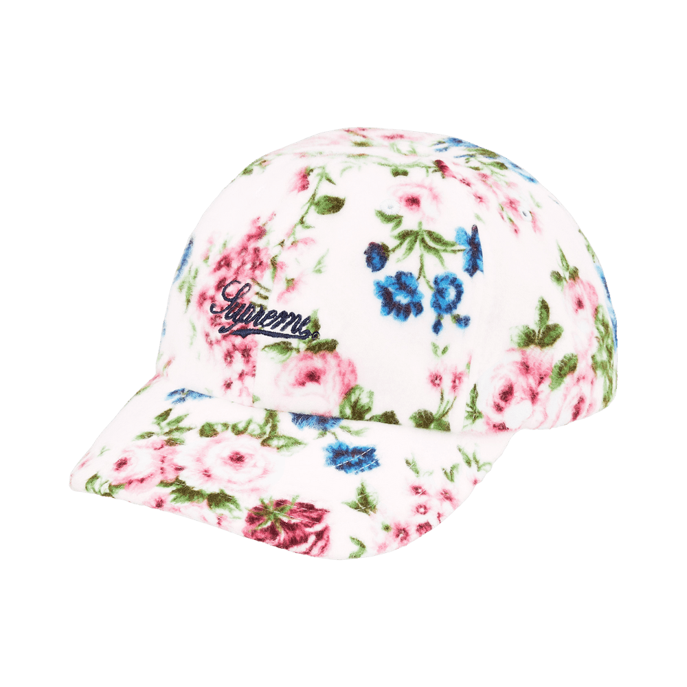 Supreme Floral Flannel 6-Panel 'White' – Køb ægte online