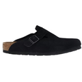 Birkenstock Boston Black Suede Narrow Fit