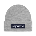 Supreme New Era Box Logo Beanie 'Heather Grey'