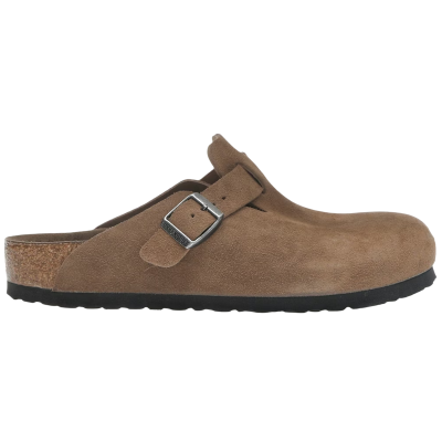 Birkenstock Boston Soft Footbed Suede Dark Tea Tonal