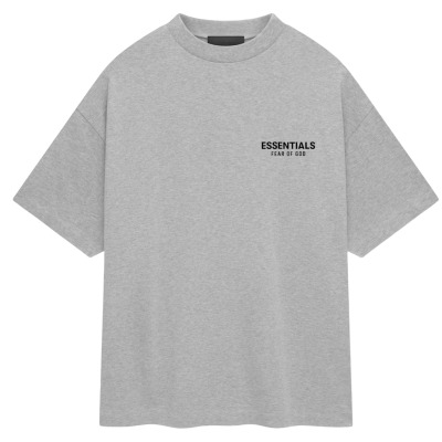 Fear of God Essentials Jersey Crewneck T-Shirt Light Heather Gray