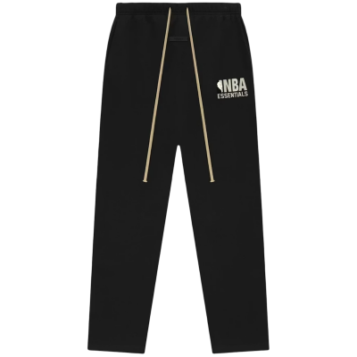 Fear of God Essentials x NBA Relaxed Sweatpants Faded Logo Black