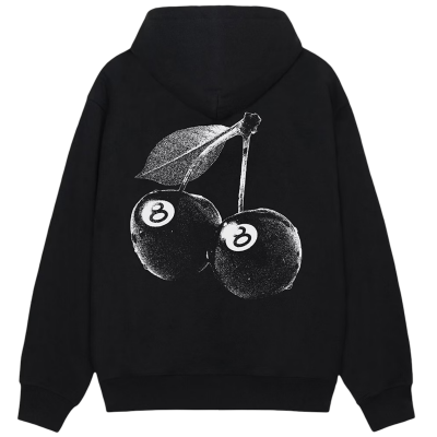 Stussy Cherries Hoodie Black