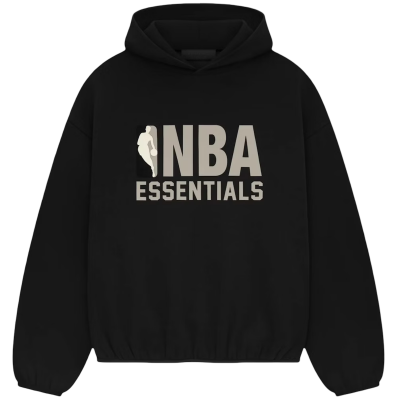 Fear of God Essentials x NBA Hoodie Black SS25