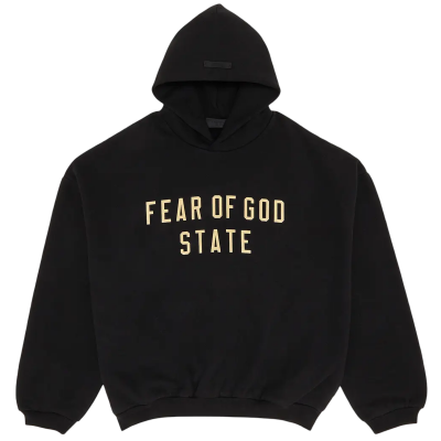 Fear of God Essentials Fleece Hoodie Black