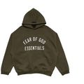 Fear of God Essentials Fleece Hoodie Military