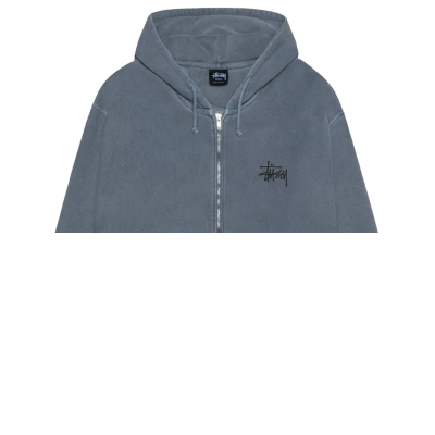 Stussy Modern Age Pigment Dyed Zip Hoodie Navy