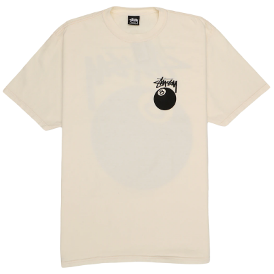 Stussy 8 Ball Pigment Dyed Tee Natural