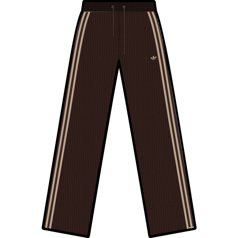 Adidas Crochet Track Pants Aurora Coffee Magic Beige
