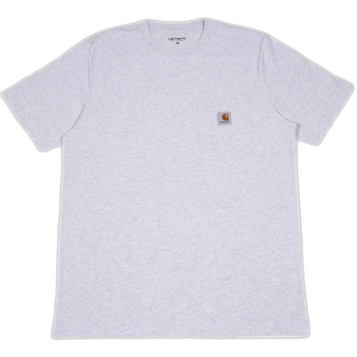 S/s Pocket T-shirt Cotton Sing Ash Heather