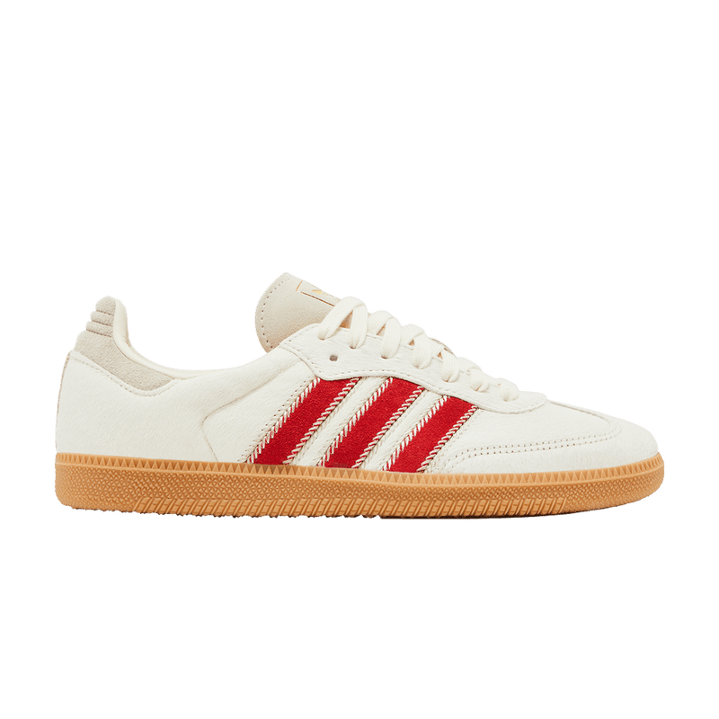 adidas Samba OG Pony Hair Wonder Beige Better Scarlet (Women's)