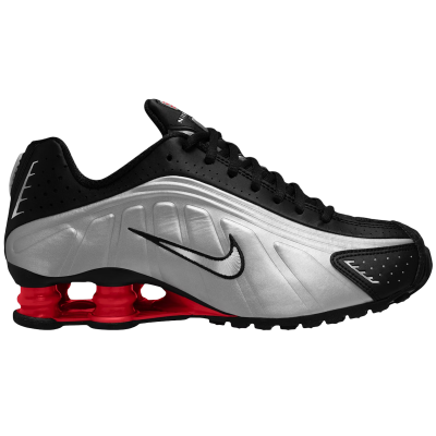 Nike Shox R4 Black Metallic Silver 2025