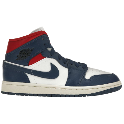 Air Jordan 1 Mid French Blue Gym Red