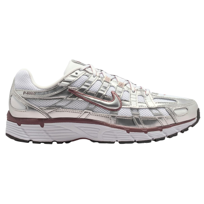 Nike P-6000 White Metallic Silver Tattoo