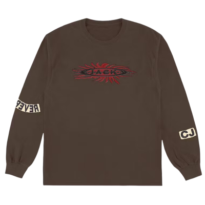 Travis Scott Reverse Jack Long-Sleeve Tee Brown