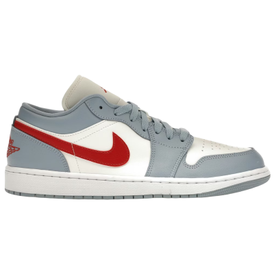 Air Jordan 1 Low Blue Whisper Dune Red
