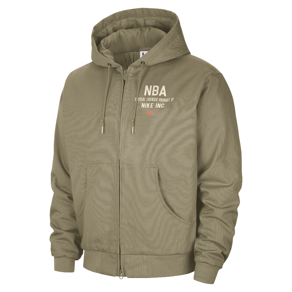 Team 31 Men's Nike NBA Jacket Neutral Olive/Hyper Crimson/Antique Brass/Hyper Crimson
