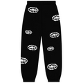 Corteiz x Denim Tears Island Wreath Sweatpant Black