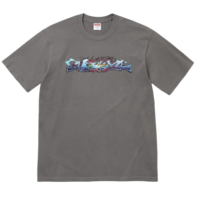 Supreme Tag Tee Charcoal