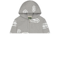 Corteiz x Denim Tears Island Wreath Zip Hoodie Heather Grey
