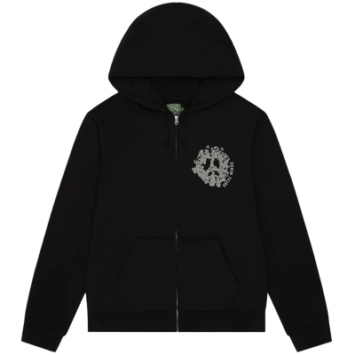 Denim Tears Denim University Zip Hoodie Black