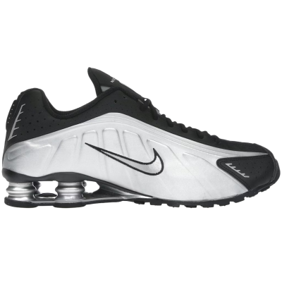 Nike Shox R4 Metallic Silver Black