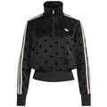 Adidas Women's Satin Polka Dots TT Track Jacket Black