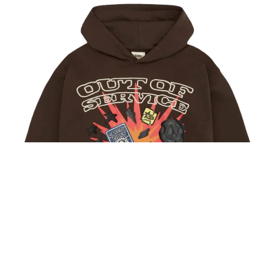 Broken Planet Out Of Service Hoodie Brown
