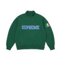 Supreme Shop Flag Half Zip Pullover 'Dark Green Milan'