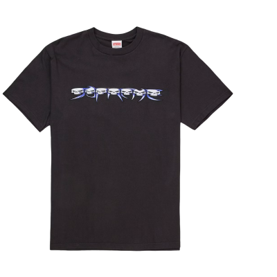 Supreme Skulls Spellout Tee Black
