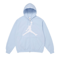 Supreme x Jordan Zip Up Hooded Sweatshirt 'Light Blue'