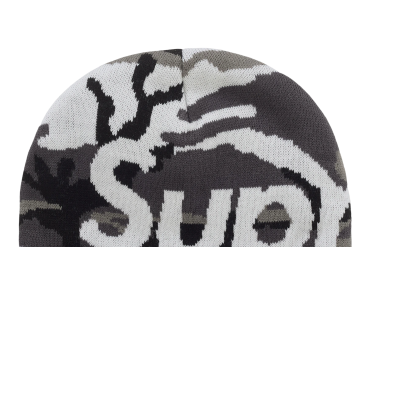 Supreme Camo Big Logo Beanie Snow Camo