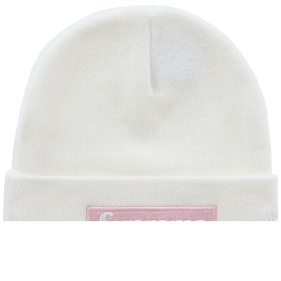 Supreme New Era Box Logo Beanie FW25 White