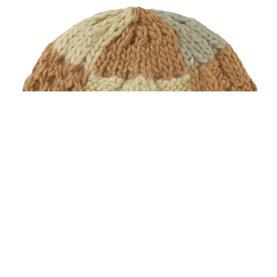 Supreme Block Knit Beanie Tan